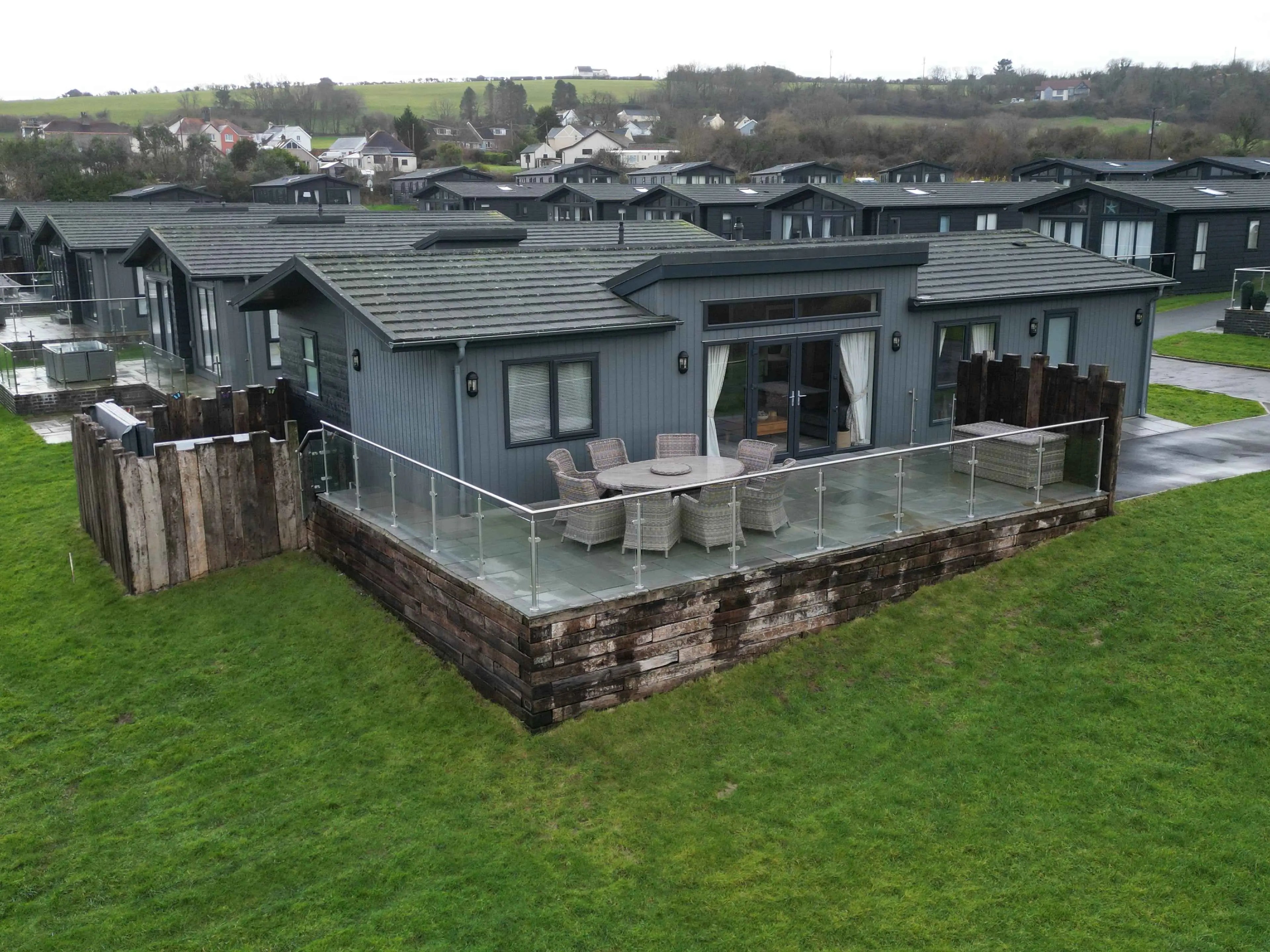Valley View Lodges - Luxury Lodges with hot tub near Tenby